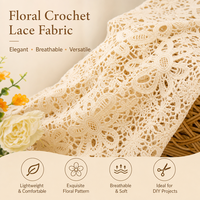Guipure 100% coton dentelle tissu luxe blanc doux fleur mariée broderie dentelle haute qualité français Voile fleur dentelle