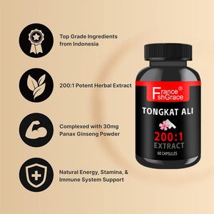 Cápsulas Personalizadas de Extracto de Tongkat Ali 400mg 60 Unidades con Energía Herbal para Apoyo de Resistencia y Vitalidad, Fórmula para Mejorar el Rendimiento Sexual - Product Image 5