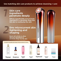 Appareil de beauté, appareil de lifting cutané, masseur facial à lumière rouge et bleue, équipement de beauté pour usage domestique, appareil de lifting du visage, baguette de massage des yeux