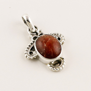 Colgante de piedras preciosas de Plata de Ley 925, joyería de plata de piedras preciosas de rubí natural, proveedor de joyas de piedras preciosas de plata antigua - Product Image 6