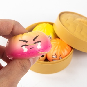 2026 New Food Dumpling <b>Squishies</b> Glitter Steamed Bun Baozi Mystery Box Soft Sensory Squeeze Dumpling Bobun Stress Relief Toys - Product Image 1