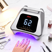 Lampe à ongles UV LED sans fil rechargeable en métal IBelieve Professional 72W avec séchage rapide pour un usage domestique et en salon