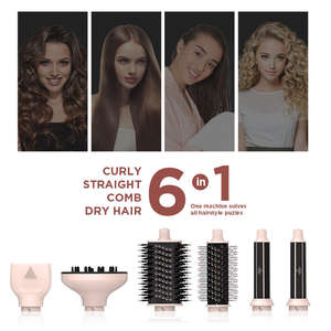 Multi-styler 6 en 1, sèche-cheveux haute vitesse BLCD 110000 tr/min, brosse sèche-cheveux, brosse lissante à air, ensemble de coiffage - Product Image 5