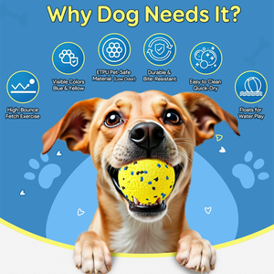 Accessoires pour chiens en gros : Jouet balle légère pour chien, balle rebondissante pour mâcheurs agressifs, diverses tailles, indestructible - Product Image 3
