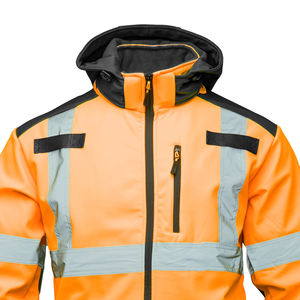 Veste de sécurité réfléchissante imperméable de classe 1 ANSI pour l'extérieur avec logo personnalisé LED, en polyester, de qualité supérieure - Product Image 2