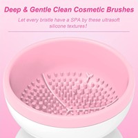 Outil de maquillage de laveuse de brosse à séchage rapide automatique pour la bouffée de poudre de nettoyage en profondeur et l'outil de visage de correcteur d'oeuf de maquillage