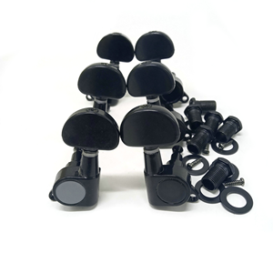 ชุดเครื่องปรับเสียงกีตาร์ล็อคสายกีตาร์สีดำ/เงิน/ทองทำจากซิงค์อัลลอยปรับแต่งชิ้นส่วนกีตาร์ - Product Image 3