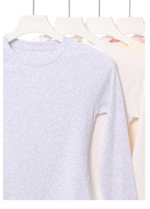 Camisetas Cortas con Logotipo Personalizado para Niñas, 92% Algodón, 8% Elastano, Transpirables, Ajustadas, Manga Raglán, Manga Larga, Manga Corta - Product Image 5