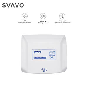 SVAVO – sèche-mains automatique à capteur infrarouge 1350W, fixation murale, vent chaud et froid - Product Image 2