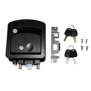 आरवी ट्रैवल एंट्री डोर लॉक क्लास सी डबल लॉक कोर आंतरिक बाहरी दरवाजे संशोधित वाहन जस्ता मिश्र धातु टिकाऊ कुंजी हैंडल पैनल लॉक - Product Image 1