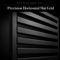 Paravent de séparation de pièce en métal noir sur mesure, grille verticale pour hôtel, bureau, restaurant
