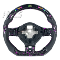 Affichage LED Volant de course en fibre de carbone forgé pour Volkswagen Golf 6 MK6 6R Areton Scirocco R-Line GTI GTD GTER 2008-2013