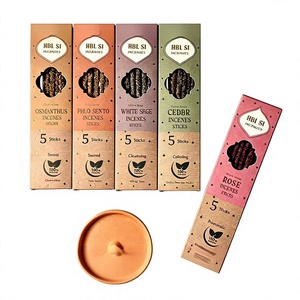 Incienso de Cedro y <span class=keywords><strong>Palo</strong></span> <span class=keywords><strong>Santo</strong></span>, Hecho a Mano, Aromaterapia de Larga Duración, Fragancia para Interiores; Aroma a Salvia Blanca y Canela, Fujian - Product Image 1