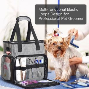 Free Sample Pet Grooming Organizer <b>Bag</b>, Dog Grooming <b>Tools</b> <b>Tote</b> <b>Bag</b>, Adjustable Dog Grooming Kit Shoulder <b>Bag</b> for Pet Groomer, - Product Image 5