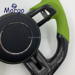 Volant en cuir véritable en fibre de carbone personnalisable pour Mustang, compatible avec les modèles 2015, 2016, 2017, 2018, 2019, 2020, 2021, 2022 - Product Image 6