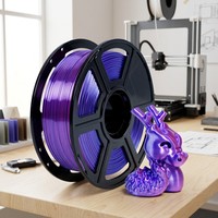 Filament PLA Soie 1,75 mm, brillant métallique, haute résistance, tolérance +/- 0,02 mm, pour imprimantes 3D FDM