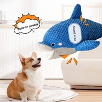 Nouveau style transfrontalier Jouet pour chien en peluche Dauphin sonore, Puzzle olfactif, Anti-stress, Entraînement, Fournitures pour dissimuler la nourriture, Vente en gros