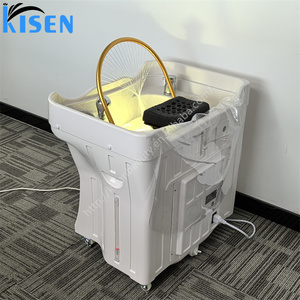 Kisen 2025 Cama de Spa Portátil Premium de Alta Gama Sin Plomería, Equipo de Salón Coreano, Silla de Lavado Móvil con Lavabo - Product Image 5