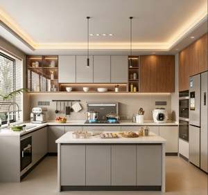 Gabinetes de Cocina Modulares Personalizados para Espacios Pequeños, Listos para Armar, con Almacenamiento Plegable y Cajones, Precio Bajo - Product Image 4