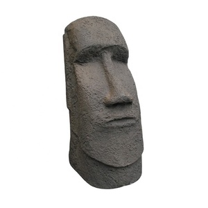 Modern <strong>Garden</strong> Decor Stone <strong>Easter</strong> <strong>Island</strong> <strong>Head</strong> <strong>Statue</strong>