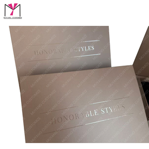 Caja de Cartón Kraft para Pelucas MUYANG, Rectangular, Autoarmable, con Asa, Impresión UV, Logotipo Personalizado, Empaque Comercial - Product Image 5
