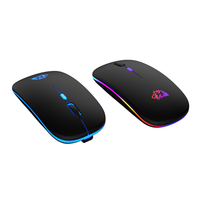 Mouse Nirkabel Mouse Gaming Bercahaya X15 Aksesori Komputer Kantor Notebook Senyap Pengisian Daya Mouse Optik Nirkabel