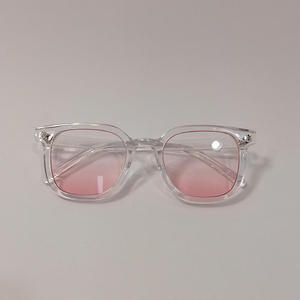 Lunettes de créateur de marque de luxe unisexes, rétro, bloquant la lumière bleue, légères, montures TR90, pour le bureau, ordinateur, montures optiques personnalisées - Product Image 4