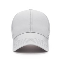 Gorra de béisbol para exteriores de Color sólido para hombres y mujeres, gorra de sol con visera de malla grande transpirable de verano, secado rápido, 100% poliéster