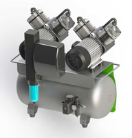 Unité de séchage à membrane 2.2KW Compresseur d'air à piston CAD CAM silencieux sans huile avec technologie de piston linéaire durable