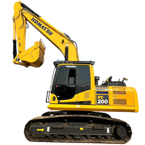Excavatrice sur chenilles d'occasion KOMATSU PC200 du Japon, 20 tonnes, matériel de construction d'occasion, excavatrice de taille moyenne KOMATSU PC200 - Product Image 1