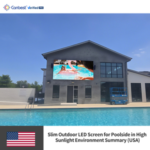 Canbest Apro P6 <span class=keywords><strong>6</strong></span>.67mm 5760x2880mm 18.89x9.45ft ánh sáng mặt trời cao môi trường ngoài trời mỏng dẫn Màn hình hiển thị cho bên hồ bơi trong USA - Product Image 3