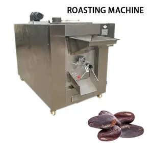 Grãos de casco e peeling fazendo máquina de moagem do chocolate na linha de processamento do pó