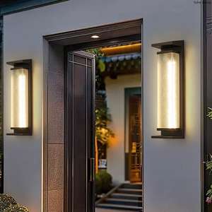 Modern Outdoor LED Wall Lamp Waterproof Warm White Square Aluminum Living Room Wall-Mounted Dimmable - Product Image 4