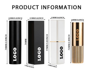 24 colori <span class=keywords><strong>rossetto</strong></span> cosmetico opaco etichetta privata <span class=keywords><strong>rossetto</strong></span> oro magnetico nero e <span class=keywords><strong>bianco</strong></span> tubo senza logo colore nudo opaco <span class=keywords><strong>rossetto</strong></span> - Product Image 3