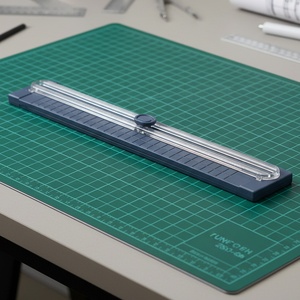 Coupe-<span class=keywords><strong>papier</strong></span> guillotine A3 manuel portable bidirectionnel pour fournitures de bureau, petite taille, avec règle intégrée pour étudiants - Product Image 1