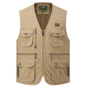 Gilet Sportivo Multitasche in Puro Cotone 100% Personalizzabile all'Ingrosso, Casual per Pesca, Fotografia, Lavoro all'Aperto, da Uomo - Product Image 6