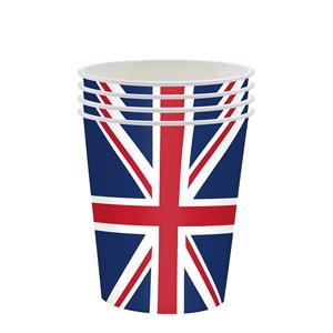 <strong>UK</strong> British Flag Plate Birthday Party Paper Tableware Supplies Set Napkins Cups Tableware Kit Union Jack Party Decoration - Product Image 3