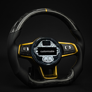 Volant sport en fibre de carbone forgé sur mesure pour VW Golf MK6 Jetta Sagitar <span class=keywords><strong>Bora</strong></span>, de l'ancien au nouveau modèle, amélioré - Product Image 3