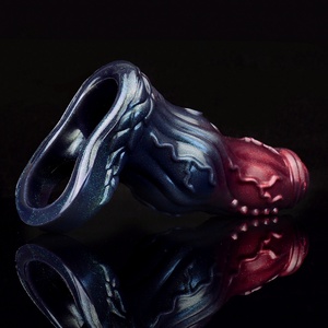 NNSX New Color Fantasy Penis Extender Penis Sleeve Dick Cover Cock Enlargement Extension Hollow Dog <b>Dildo</b> Sleeve Sex Toys - Product Image 3