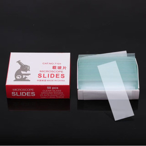 Wande Guanglian <b>Microscope</b> Slides 7105 Type Clear Glass 50 Pcs Per Box For Laboratory Use - Product Image 4
