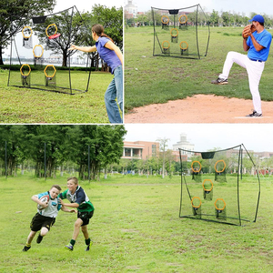 Filet d'entraînement de football 5 trous de haute qualité, portable pour jardin et terrain, filet de cible de football robuste pour les exercices de tir - Product Image 4