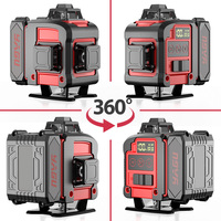 Mini niveau Laser de haute précision 16 lignes lumière verte 16 lignes Lasers de ligne à nivellement automatique 4D
