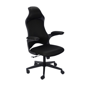 Silla de oficina Hewei IC-171W-2, malla negra, respaldo ergonómico con reposabrazos de esponja, altura ajustable, giratoria, para uso en oficina. - Product Image 2