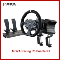 Kit simulateur de course à entraînement direct MOZA R5, volant programmable pour les amateurs de jeux de course sur PC