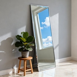 High Quality Framed <b>Mirror</b> Home Use Aluminium Alloy Frame Factory Supply clear Framed <b>Floor</b> <b>Mirror</b> for Home Decor - Product Image 1