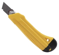 Cutter industriel 18 mm en acier inoxydable à lame coulissante, avec verrouillage à pression, pour cadeau promotionnel et usage bureautique, vente en gros