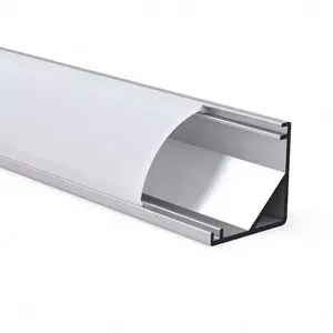 铝制发光二极管型材天花板灯条照明黑条通道嵌入式干墙石膏热卖