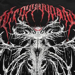 เสื้อฮู้ดพิมพ์ลายกราฟิกสไตล์ฝรั่งเศสผ้าฟลีซปักลายบ็อกซี่สไตล์วินเทจ - Product Image 5