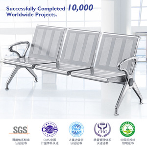 Silla de espera Yijiahao, banco hexagonal de acero inoxidable de 1, 2, 3, 4 y 5 plazas para uso en aeropuertos, hospitales, estaciones y escuelas. - Product Image 5