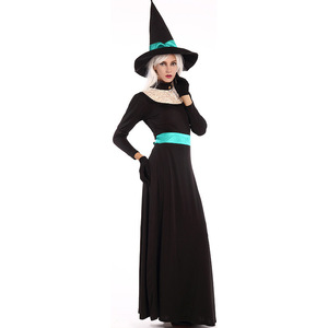 Costumes d'Halloween en gros pour Reine Sorcière et Tenues de Diable - Robe de Danse pour Spectacle Scénique 100% Polyester - Product Image 4
